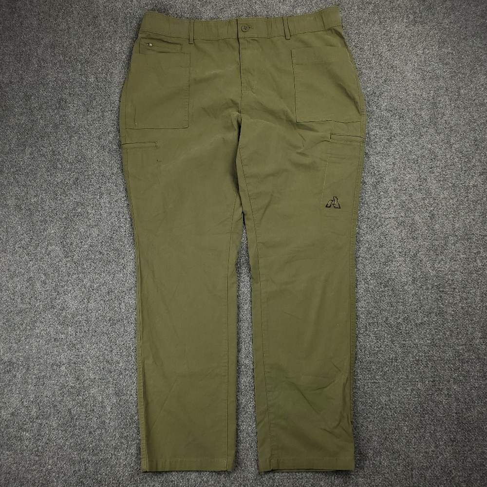 Eddie Bauer First Ascent Pants Womens 18W Performance Hiking Utility Cargo Green
